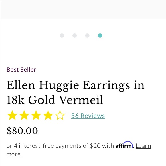 Kendra Scott Ellen Huggie 18k Gold Vermeil Earrings - Picture 4 of 6